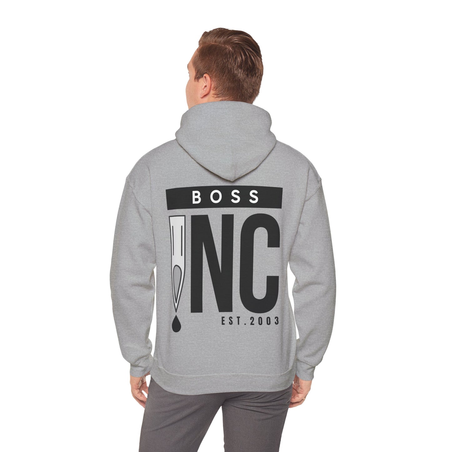 Boss INC Large Back Logo Unisex Hoodie