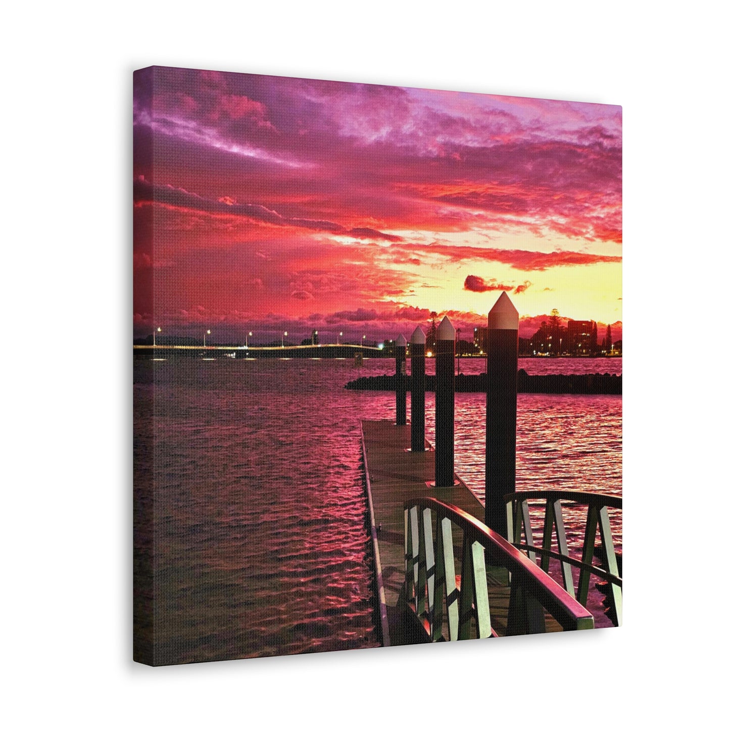 Forster Pier Sunset Canvas Print