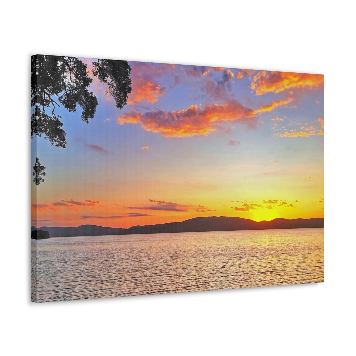 Sunset Lake Canvas Print