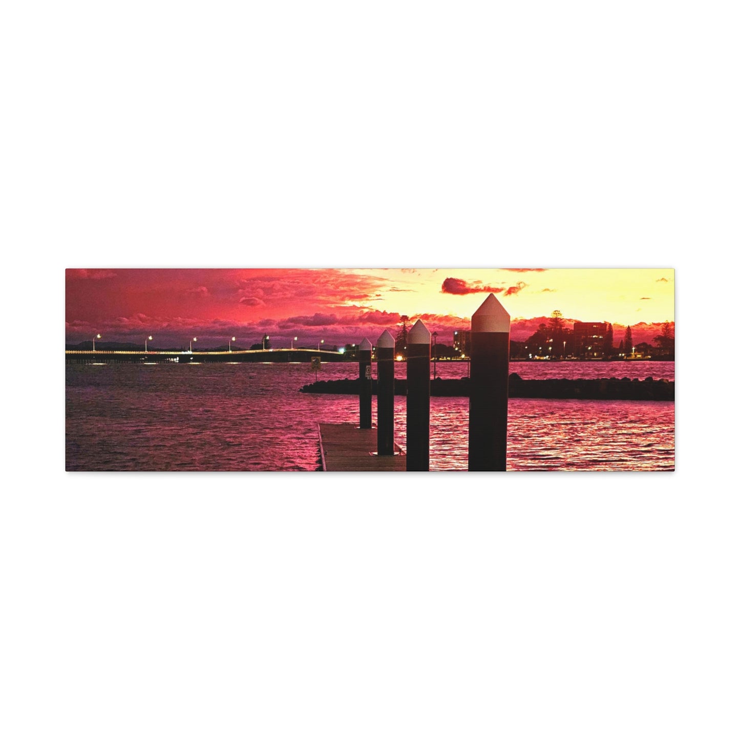 Forster Pier Sunset Canvas Print