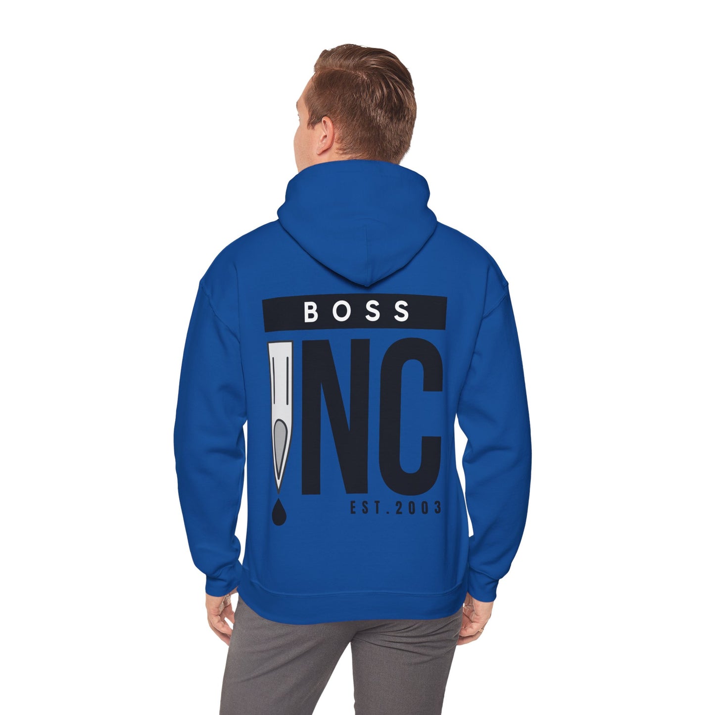 Boss INC Large Back Logo Unisex Hoodie