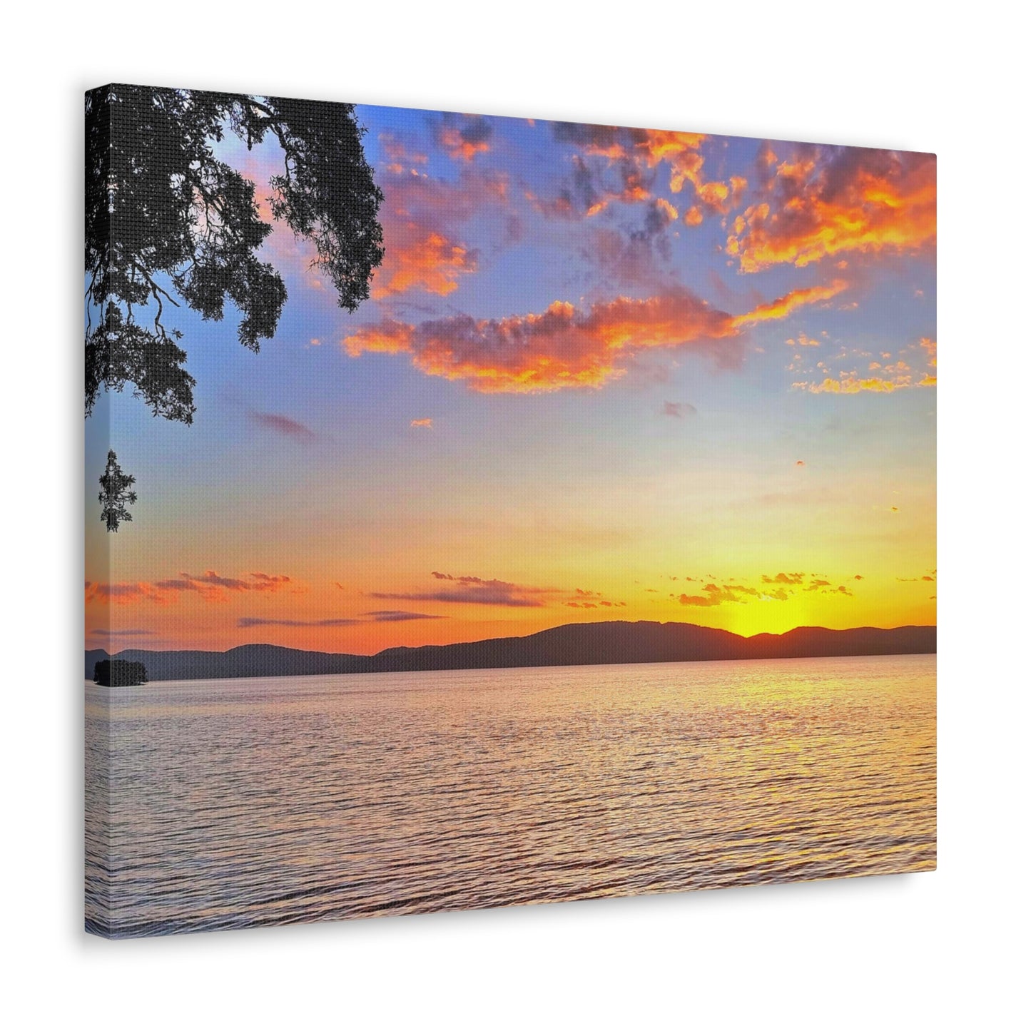 Sunset Lake Canvas Print